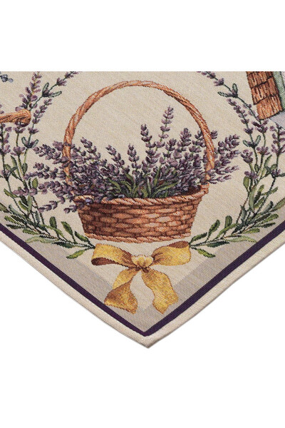 Lawendowa Bajka, obrus gobelinowy serweta