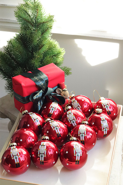 Classic XMAS, szklane bombki w pudełku