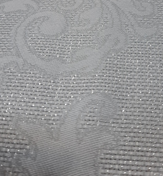 Dalia, elegancki żakardowy obrus na stół, szary