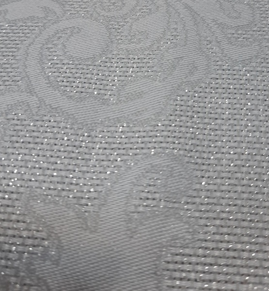 Dalia, elegancki żakardowy obrus na stół, szary