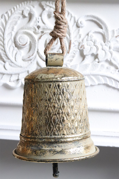 Tradition Dzwonek, metalowa świąteczna zawieszka dekoracyjna