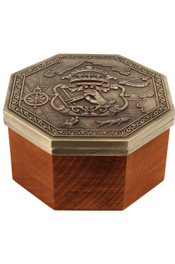 Cardan, ekskluzywny kompas magnetyczny z mosiądzu, wym.5.8x10cm