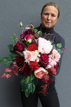 Jefusa, bukiet nagrobny we wkładzie, dł.40cm