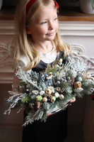 Rodzina w Betlejem, bożonarodzeniowy stroik