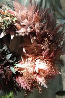 Boho Duo, kwiatowy wianek na drzwi