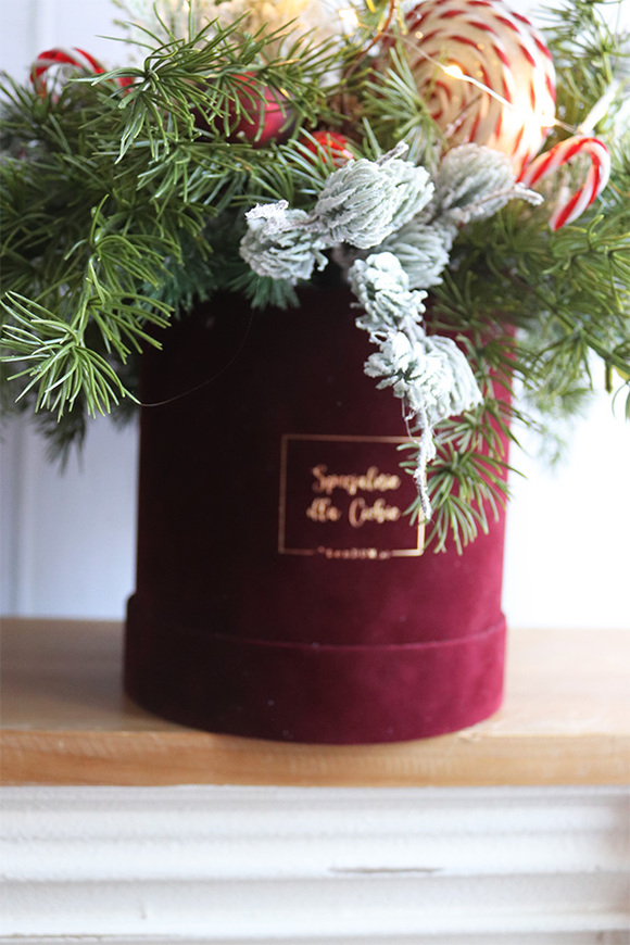 Rudolf Lollypop, flowerbox świąteczny LED z rogami