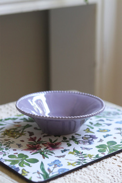 OD RĘKI Parma miseczka fioletowa, wym.4.7x16x14.7cm