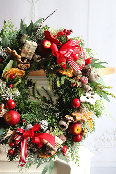 Zimowe Ferie 2, świąteczny wianek na drzwi