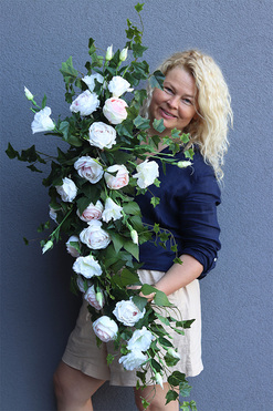 Simple Beauty, dekoracyjna girlanda kwiatowa, dł.130cm