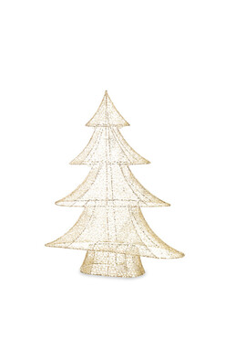 Gold Glamm A, figurka choinka LED, wym.60x48x10cm