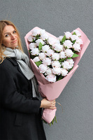 Love 4 Roses, bukiet jasnych róż, 45 kwiatów