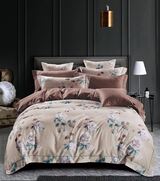 bawełniane brązowe prześcieradło, Eldorado, wym.160x240cm