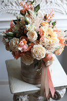 Morella, welurowy flowerbox z kłosami