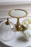 patera na nodze z kloszem, Lux Villa Gold Glamour