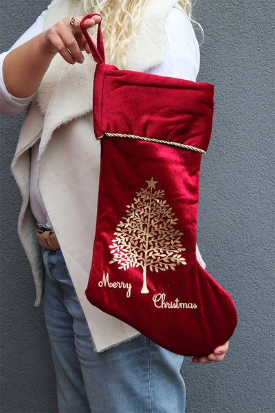 Merry Christmas, mikołajkowa skarpeta świąteczna	