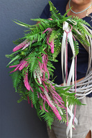 Felina 2, asymetryczny wianek z wrzosami