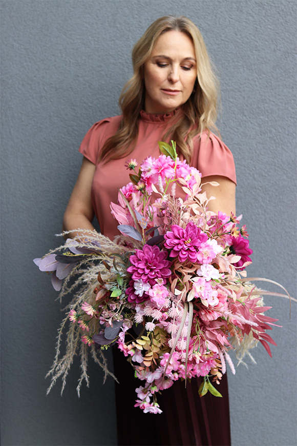 Pink Fregatta, kompozycja kwiatowa