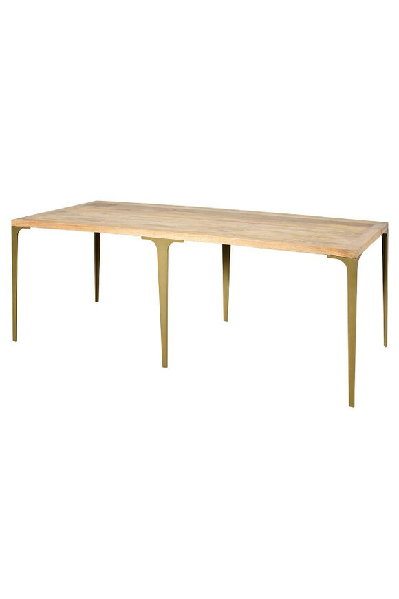 Modern Light, stół z żelaznymi nogami