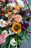 Wspomnienie Colors, dekoracja nagrobna w metalowym koszu