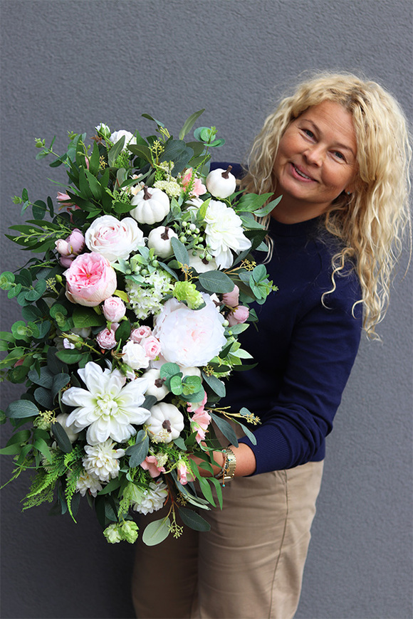 Białe Dynie, kompozycja jesienna