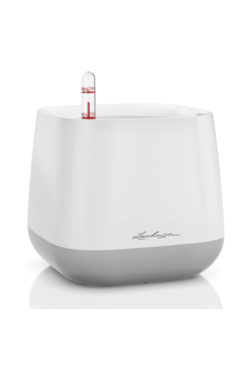 Yula, doniczka z nawadnianiem, szara, wym.15x16.5cm