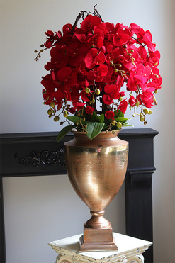 Karmono Exclusive Villa, karminowy storczyk w pucharze, wys.113cm 