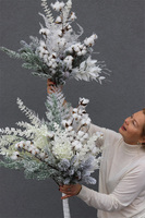 Moko Winter, elegancki zimowy bukiet, średni rozmiar L, dł.76cm