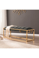 Everson, ławka z welurowym obiciem