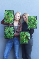 Black Frame Suculentina, czarna jednostronna rama sukulenty