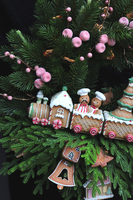 Sielskie Święta, świąteczny wianek z ciuchcią