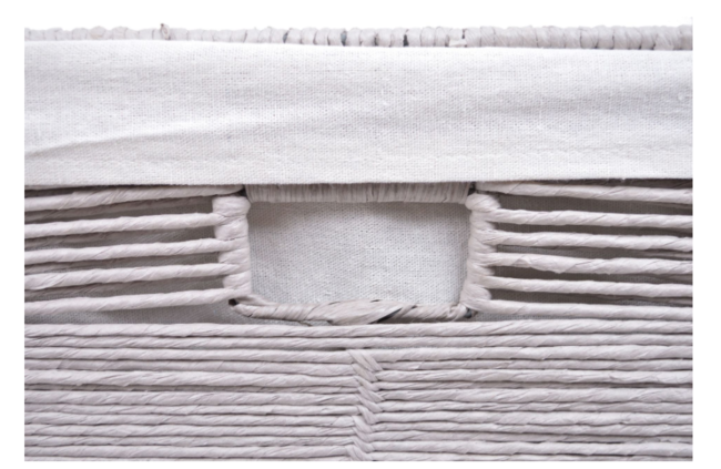 Laundry, kosz na bieliznę, jasnoszary, mały, wym.38x27x50cm