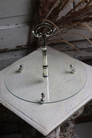 jednopiętrowa patera z posrebrzaną rączką, Pani Walewska, wym.37x30cm