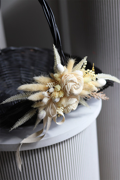 Merry Black Decor, dekorowany koszyczek wielkanocny, wys.30cm