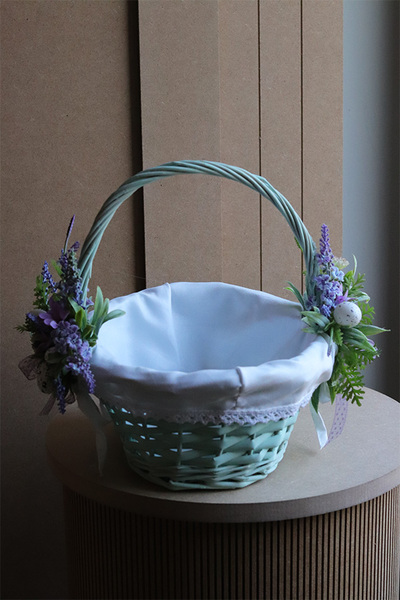 Gredda, dwustronnie dekorowany koszyczek wielkanocny