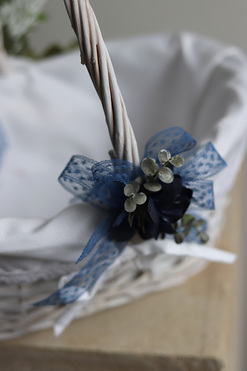 Niebieska Chmurka, dekorowany koszyczek wielkanocny, wys.30cm 