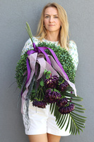 Purple Sadness, wieniec nagrobny, wym.80cm