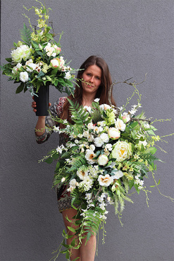 Premium Palace, komplet dekoracji nagrobnych, bukiet + kompozycja