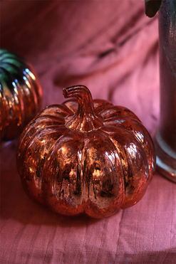 Pumpkin Light Orange, dekoracyjna dynia led, wym.13x15cm