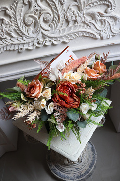 koperta flowerbox Jedyna Chocolate, wym.29.5x30cm