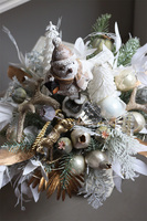 Decoland, dekoracyjny stroik zimowy LED