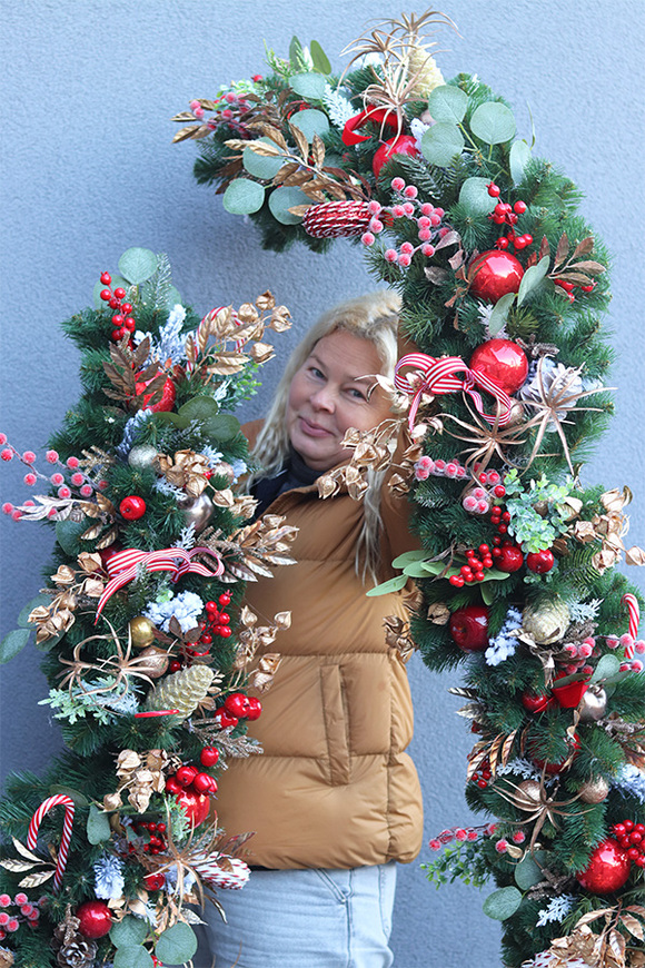 Xmas Classic, świąteczna girlanda na kominek