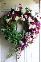 asymetryczny wianek na drzwi, Marassi, śr.67cm