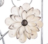 Floriana B, metalowy decor ścienny z kwiatami, wym.40.5x40.5x2cm 
