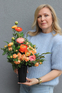 Lovinia Morelli, bukiet nagrobny we wkładzie, wys.57cm