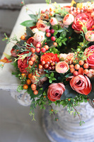 dekoracyjny wianek na drzwi, Orange New, śr.35cm 