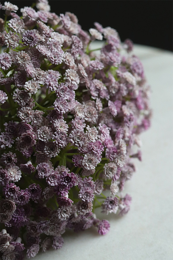 Gipsówka Fioletowa, gałązka sztucznych kwiatów