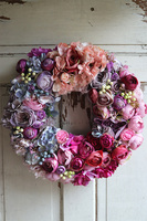 duży wianek kwiatowy Bogactwo Natury Bellisa, śr.46cm