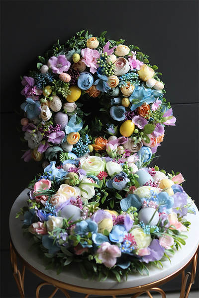 wielkanocny wianek z jajkami, Eggs Pastels