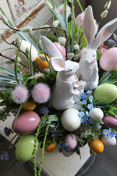 Moko Easter Pastelle A, stroik wielkanocny na stół, wym.47x57cm