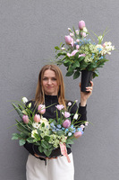 Tulippo Pink 2, wiosenny bukiet do wazonu